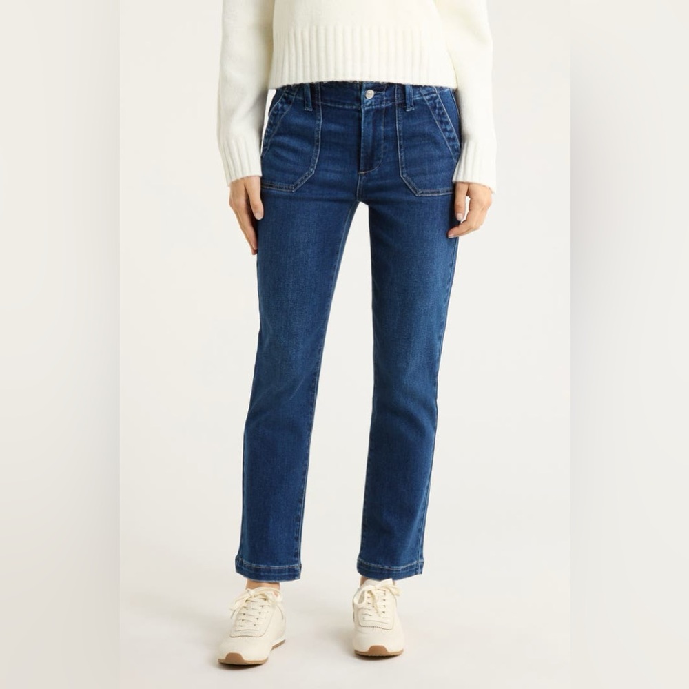 PAIGE Maysile Ankle Straight Leg Jeans